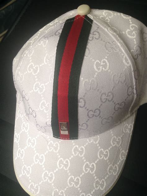 silver gucci cap